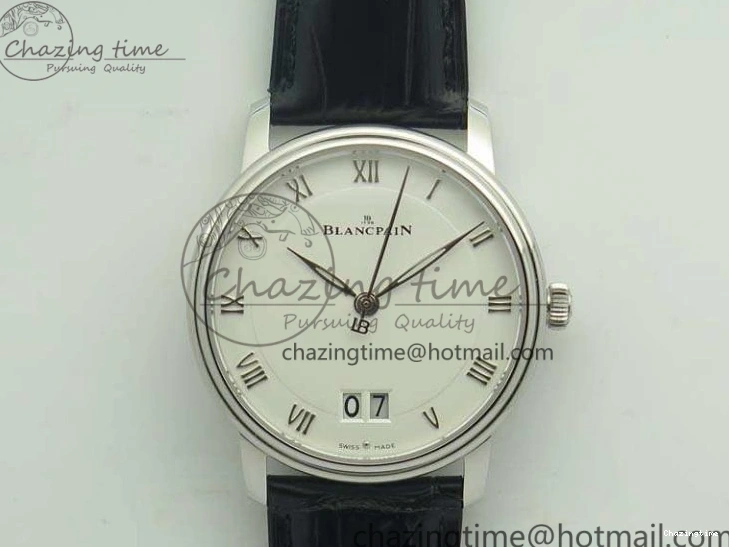 0305 SportInspired Villeret 6669 SS HG 1:1 Best Edition White Dial On Leather Strap V 8099